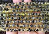 AGBS419 15 inches 6mm faceted round sugar heart agate beads wholesale AGBS419 15 inches 6mm faceted round sugar heart agate beads wholesale