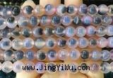 AGBS427 15 inches 8mm faceted round sugar heart agate beads wholesale AGBS427 15 inches 8mm faceted round sugar heart agate beads wholesale