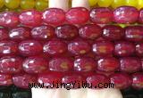 AGBS430 15 inches 13*18mm faceted drum agate beads wholesale AGBS430 15 inches 13*18mm faceted drum agate beads wholesale