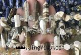CBBS182 Top drilled 8*28mm - 9*30mm hexahedral prism australian zebra jasper beads CBBS182 Top drilled 8*28mm - 9*30mm hexahedral prism australian zebra jasper beads