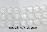 CCBS30 15 inches 18mm faceted heart white crystal beads wholesale CCBS30 15 inches 18mm faceted heart white crystal beads wholesale
