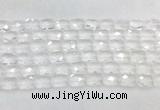 CCBS34 15 inches 10*14mm faceted rectangle white crystal beads wholesale CCBS34 15 inches 10*14mm faceted rectangle white crystal beads wholesale