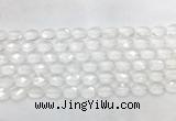 CCBS39 15 inches 8*12mm faceted oval white crystal beads wholesale CCBS39 15 inches 8*12mm faceted oval white crystal beads wholesale