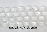 CCBS42 15 inches 13*18mm faceted oval white crystal beads wholesale CCBS42 15 inches 13*18mm faceted oval white crystal beads wholesale