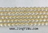CRBS07 15 inches 8mm round citrine gemstone beads wholesale CRBS07 15 inches 8mm round citrine gemstone beads wholesale