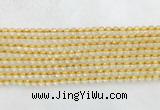 CRBS15 15 inches 4mm faceted round citrine beads wholesale CRBS15 15 inches 4mm faceted round citrine beads wholesale