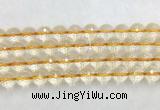CRBS20 15 inches 14mm faceted round citrine beads wholesale CRBS20 15 inches 14mm faceted round citrine beads wholesale