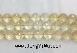 CRBS22 15 inches 18mm faceted round citrine beads wholesale CRBS22 15 inches 18mm faceted round citrine beads wholesale