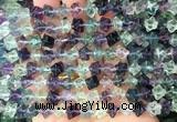FGBS291 15 inches 6*6mm carved cross flower fluorite gemstone beads FGBS291 15 inches 6*6mm carved cross flower fluorite gemstone beads