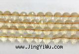 LSBS162 15 inches 16mm faceted round citrine gemstone beads wholesale LSBS162 15 inches 16mm faceted round citrine gemstone beads wholesale