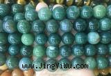 LSBS195 15 inches 16mm round moss agate gemstone beads wholesale LSBS195 15 inches 16mm round moss agate gemstone beads wholesale