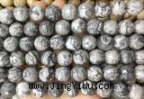 LSBS969 15 inches 14mm faceted round grey picture jasper gemstone beads wholesale LSBS969 15 inches 14mm faceted round grey picture jasper gemstone beads wholesale