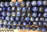 LSBS971 15 inches 14mm faceted round sodalite gemstone beads wholesale LSBS971 15 inches 14mm faceted round sodalite gemstone beads wholesale