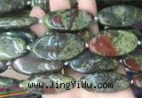 OVBS76 15 inches 20*40mm oval dragon blood jasper gemstone beads wholesale OVBS76 15 inches 20*40mm oval dragon blood jasper gemstone beads wholesale