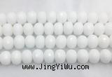 PBBS02 15 inches 13*18mm faceted rondelle white porcelain beads wholesale PBBS02 15 inches 13*18mm faceted rondelle white porcelain beads wholesale