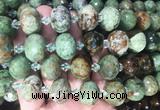 RBBS36 15 inches 13*18mm faceted rondelle Green opal gemstone beads RBBS36 15 inches 13*18mm faceted rondelle Green opal gemstone beads