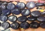 TRBS122 15 inches 13*18mm flat teardrop twist Blue goldstone beads wholesale TRBS122 15 inches 13*18mm flat teardrop twist Blue goldstone beads wholesale