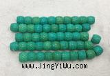 WBBS42 12*13mm carved drum loose howlite turquoise gemstone beads wholesale WBBS42 12*13mm carved drum loose howlite turquoise gemstone beads wholesale