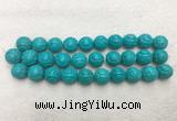 WBBS52 18mm carved round loose howlite turquoise gemstone beads wholesale WBBS52 18mm carved round loose howlite turquoise gemstone beads wholesale