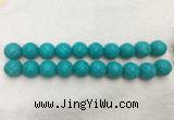 WBBS58 20mm carved round loose howlite turquoise gemstone beads wholesale WBBS58 20mm carved round loose howlite turquoise gemstone beads wholesale