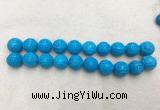 WBBS61 20mm carved round loose howlite turquoise gemstone beads wholesale WBBS61 20mm carved round loose howlite turquoise gemstone beads wholesale